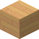 Oak planks as Anemoia draws it, 32 pixels across, by glassdoiphin