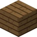 Spruce planks as Bare Bones draws it, 16 pixels across, by RobotPants