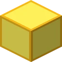 Gold block as Bare Bones draws it, 16 pixels across, by RobotPants