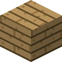 Oak planks as Bare Bones draws it, 16 pixels across, by RobotPants