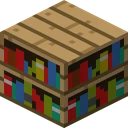 Bookshelf as Bare Bones draws it, 16 pixels across, by RobotPants