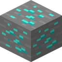 Diamond ore as Bare Bones draws it, 16 pixels across, by RobotPants