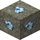 Diamond ore as Chroma Hills draws it, 128 pixels across, by SycloneSJS