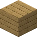 Oak planks as Compliance 32x draws it, 32 pixels across, by Compliance Team
