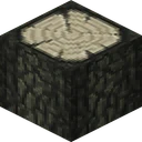 Oak log as Dokucraft draws it, 32 pixels across