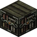 Bookshelf as Dokucraft draws it, 32 pixels across