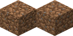 Dirt in vanilla Minecraft at 16 pixels, next to the same block from Faithful 32x at 32