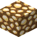 Glowstone as Faithful 32x draws it, 32 pixels across, by Faithful Team