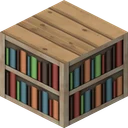 Bookshelf as Flows HD draws it, 128 pixels across, by FlowsHD