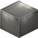 Iron block as Flows HD draws it, 128 pixels across, by FlowsHD