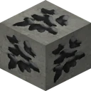 Coal ore as Flows HD draws it, 128 pixels across, by FlowsHD