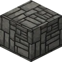 Cobblestone as Flows HD draws it, 128 pixels across, by FlowsHD