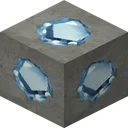Diamond ore as Flows HD draws it, 128 pixels across, by FlowsHD