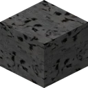 Coal ore as Luna HD draws it, 64 pixels across, by Luna Pixels