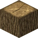 Oak log as Patrix draws it, 32 pixels across