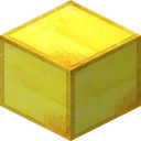 Gold block as Realistico draws it, 256 pixels across, by Matteo Rizzo