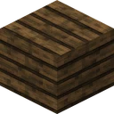 Spruce planks as Realistico draws it, 256 pixels across, by Matteo Rizzo