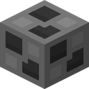 Coal ore as Rodrigo's Pack draws it, 8 pixels across
