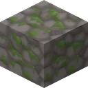 Mossy cobblestone as SapixCraft draws it, 32 pixels across