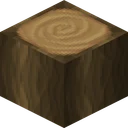 Oak log as SapixCraft draws it, 32 pixels across