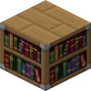 Bookshelf as SapixCraft draws it, 32 pixels across