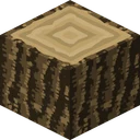 Oak log as Smooth Operator draws it, 256 pixels across, by FiftyWalrus