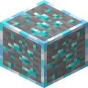 Diamond ore as Tightfault Revamp draws it, 16 pixels across, by karmette